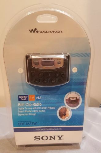 Sony SRF-M37W Walkman Digital Tuning Weather/FM/AM Stereo Radio SRFM37W