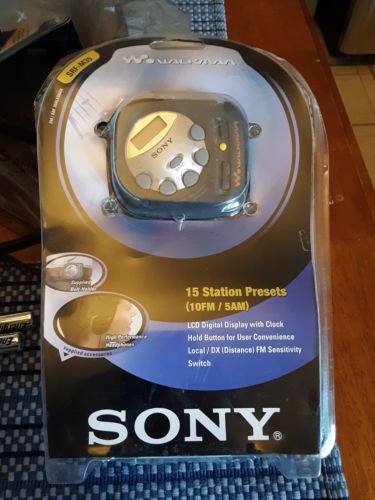 Sony Walkman SRF-M35 FM/AM Personal Digital Radio with Sony MDR-210 Headphones