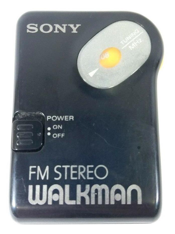 Sony FM Stereo Walkman SRF-36 with Belt Clip Black Vintage Radio Tested Works