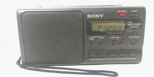 SONY 4 Band PLL Synthesized Receiver TV/Weather/FM/AM ICF-M350V Radio