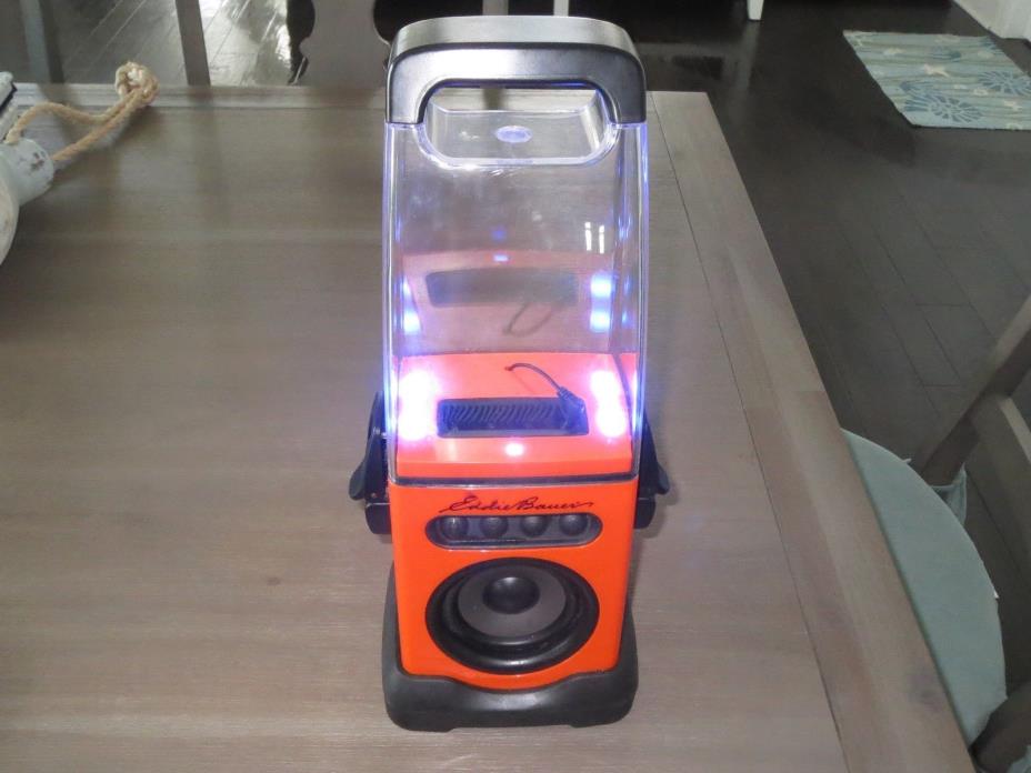 Sturdy, Water Resistant Orange Eddie Bauer 5 Watt iCanister Speaker Unit