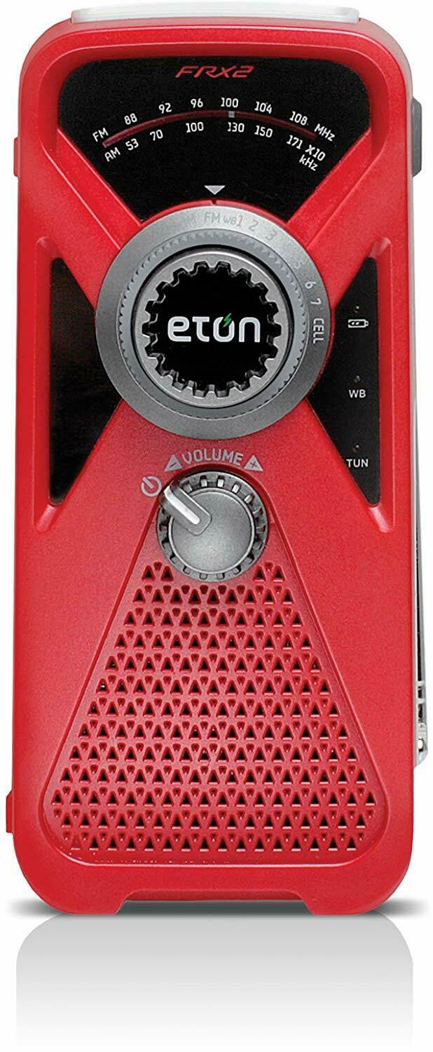Eton FRX2 HandTurbine Radio AM/FM/Weather/Cell Phone Charger /Emergency /Red