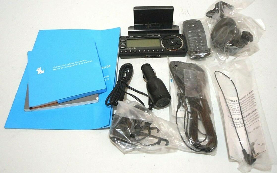 NEW SIRIUS STARMATE 5 W/ COMPLETE CAR KIT ANTENNA DOCK MOUNT REMOTE CHARGER DOCK