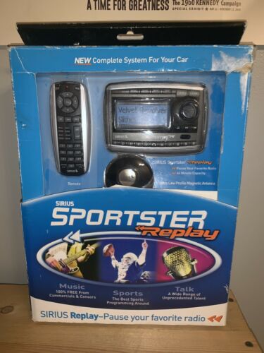 Sirius Sportster Replay SP-R2 Satellite Radio w/ Car Kit SP-TK2 NEW OPEN BOX