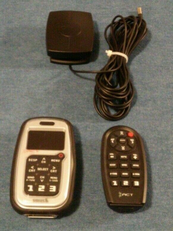 Sirius Xact Jockey Satellite Radio Receiver XTR1 Radio Remote Antenna Tested