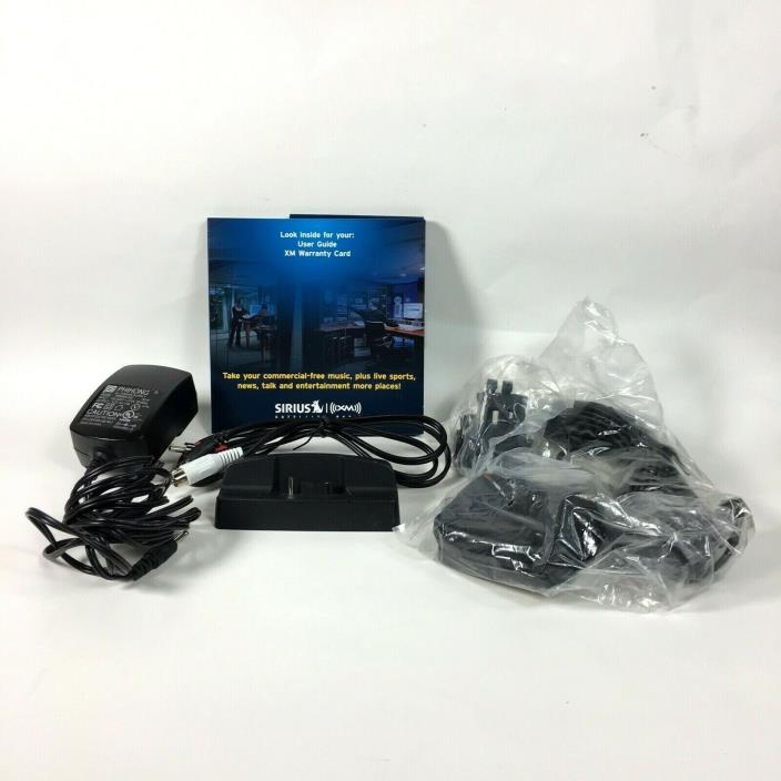 Sirius XM XDPHD1 Onyx Home Kit Cradle, Antenna, AC Adapter and Main Unit.
