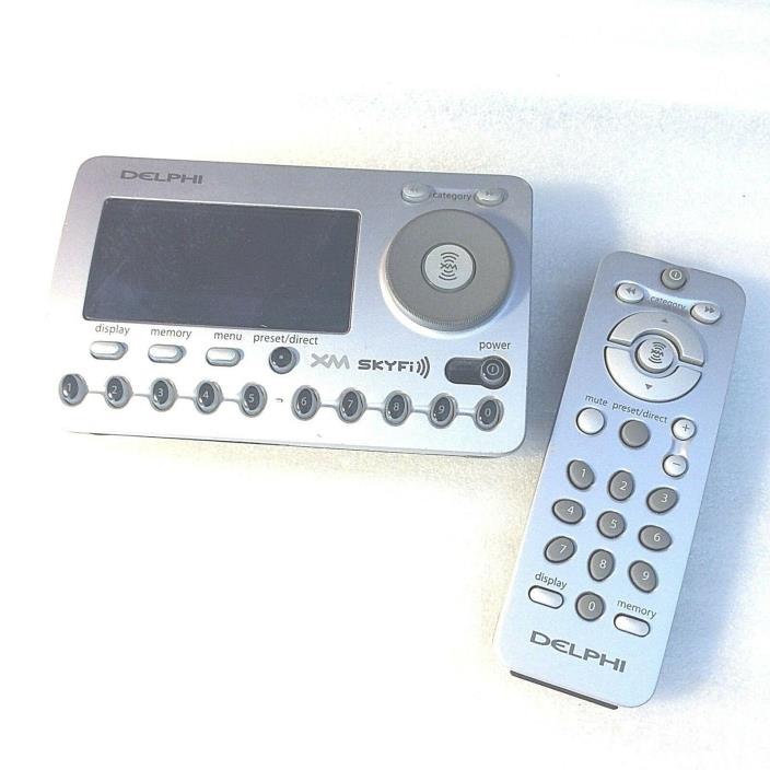 Delphi XM SKYFi Satellite Radio SA50000 Main Unit & Delphi Remote Control Only