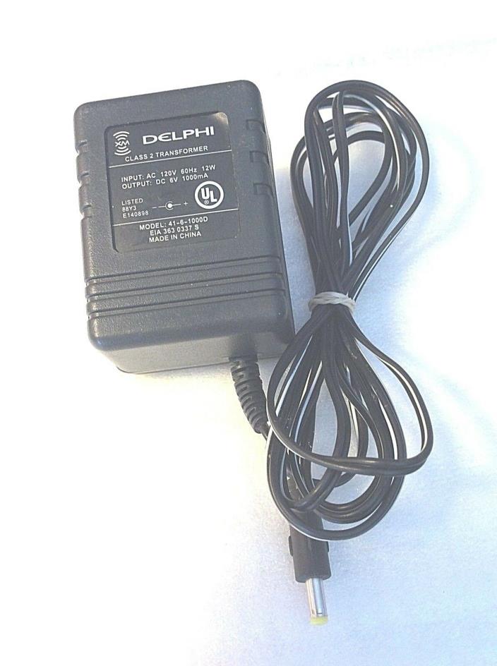 Genuine Original Delphi XM AC Adapter 6V 1000mA Power Supply 41-6-1000D