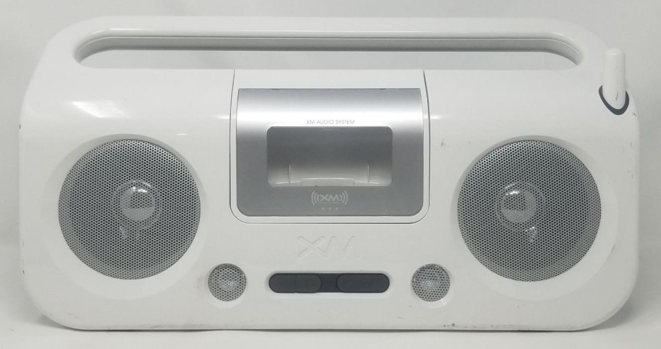 XM Satellite Audio System F5X007 White - Missing Battery Cover/ No Power Cable