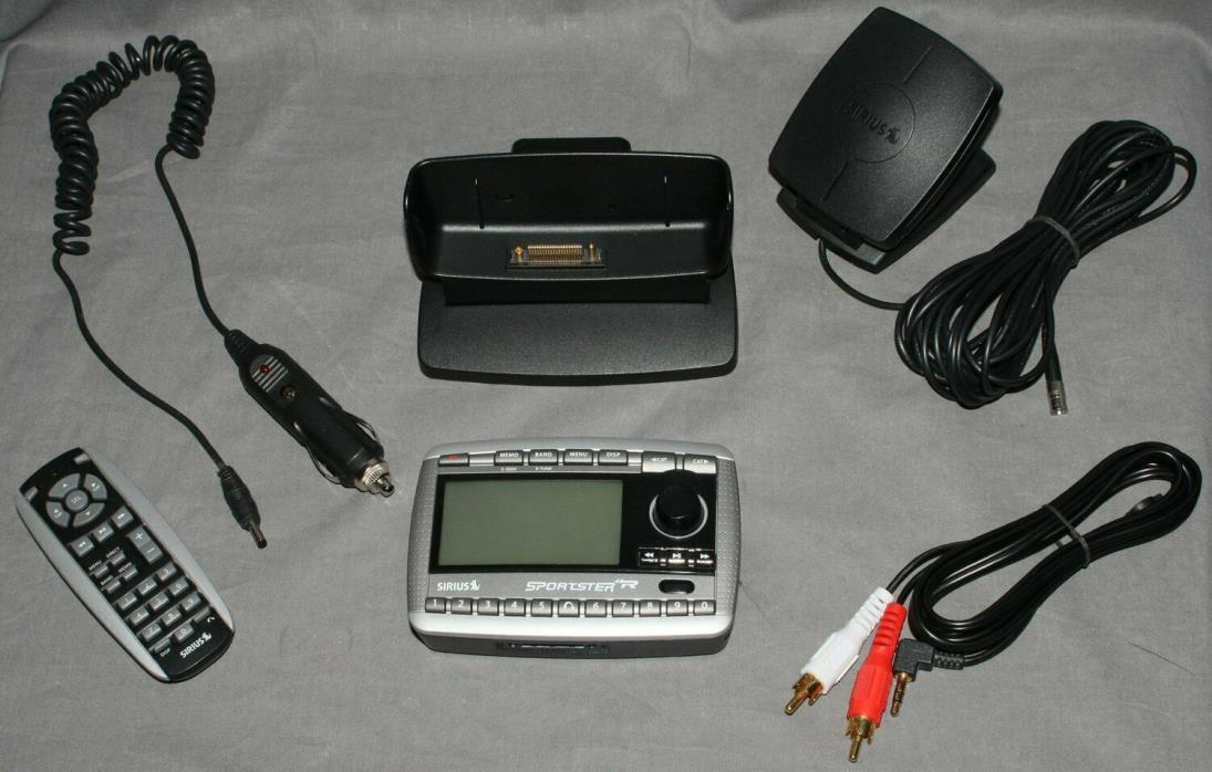 Sirius Sportster R SP-R2 Satellite Radio Receiver with Accessories
