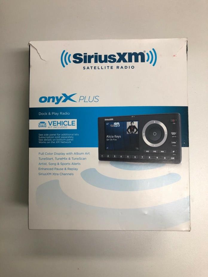 Sirius XM Satellite Radio ONYX Plus SXPL1V1 Radio/Dock/Vehicle Kit FREE SHIPPING