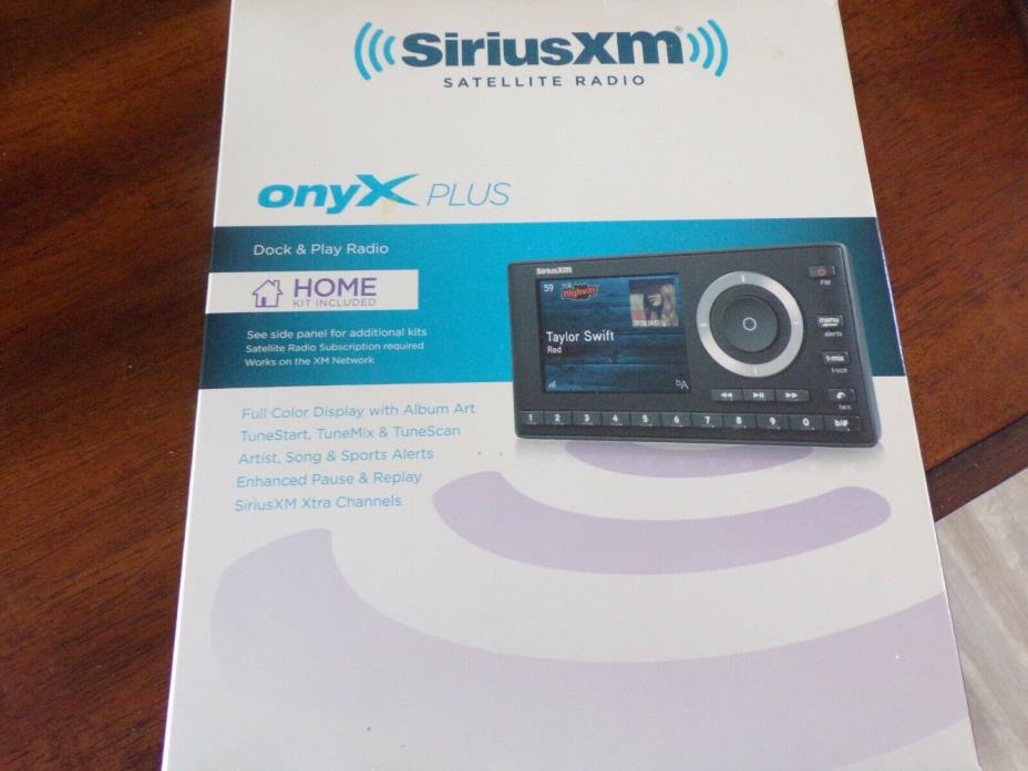 Sirius XM Satellite Radio-onyX Plus Model #SXPL1H1-Dock & Play Radio Home Kit