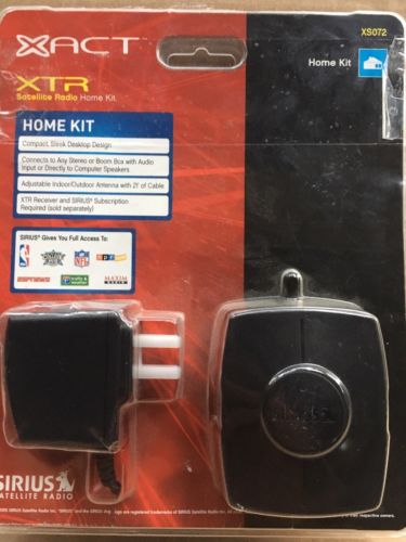 Xact XTR Sirius Satellite Radio Home Kit, Model XS072 Opened Package