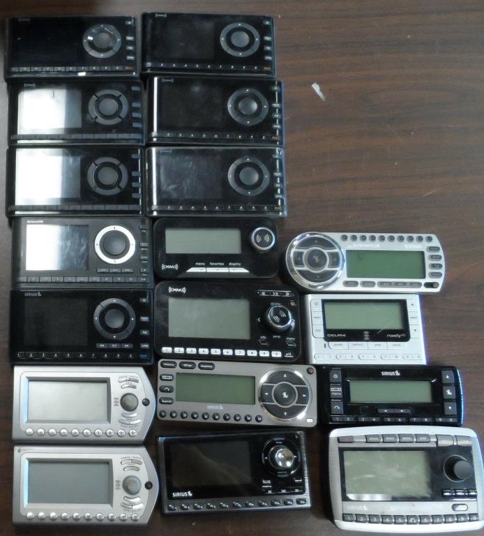 18pc lot SiriusXM  Car Satellite Radio Receivers UNTESTED