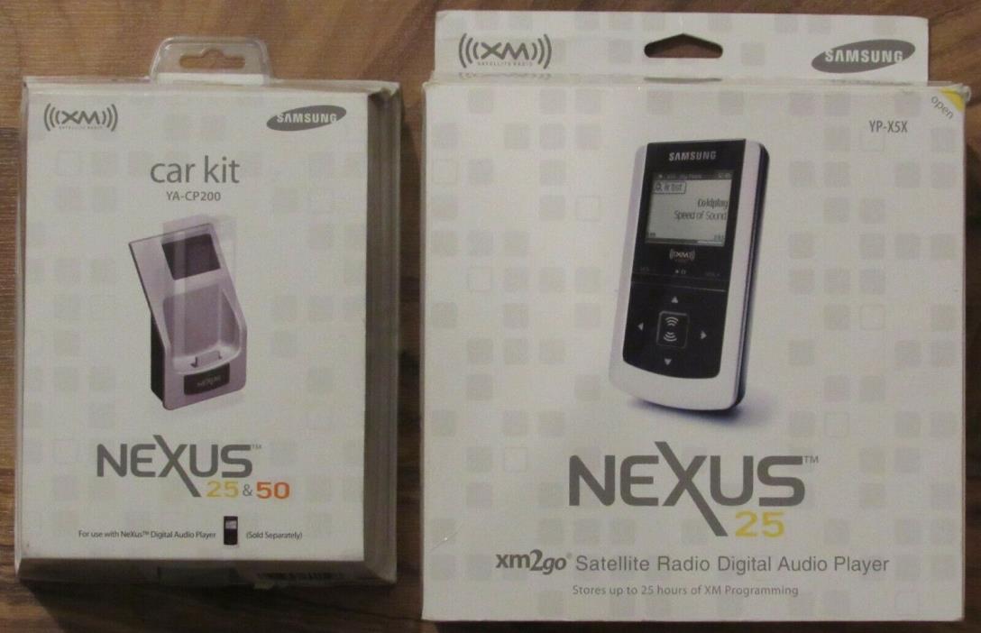 SAMSUNG NEXUS 25 XM2GO XM SATELLITE RADIO MP3 PLAYER w CAR KIT