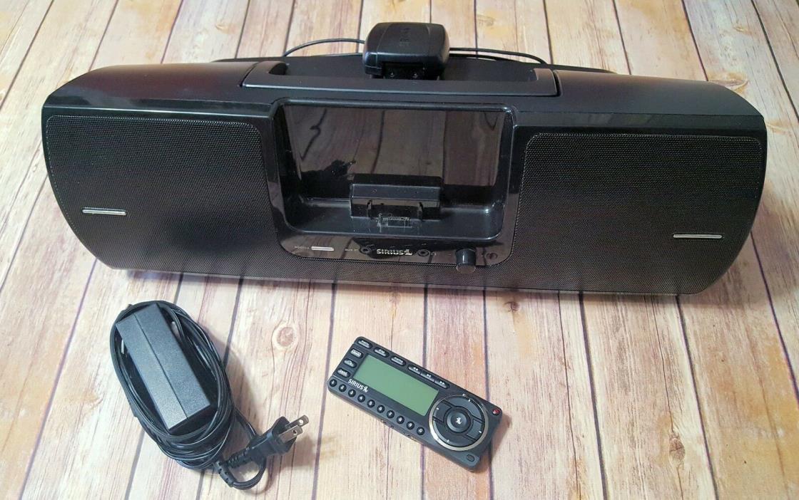 SIRIUS SUBX2 Boombox Portable Audio System with SV5 Receiver Bundle EUC LQQK