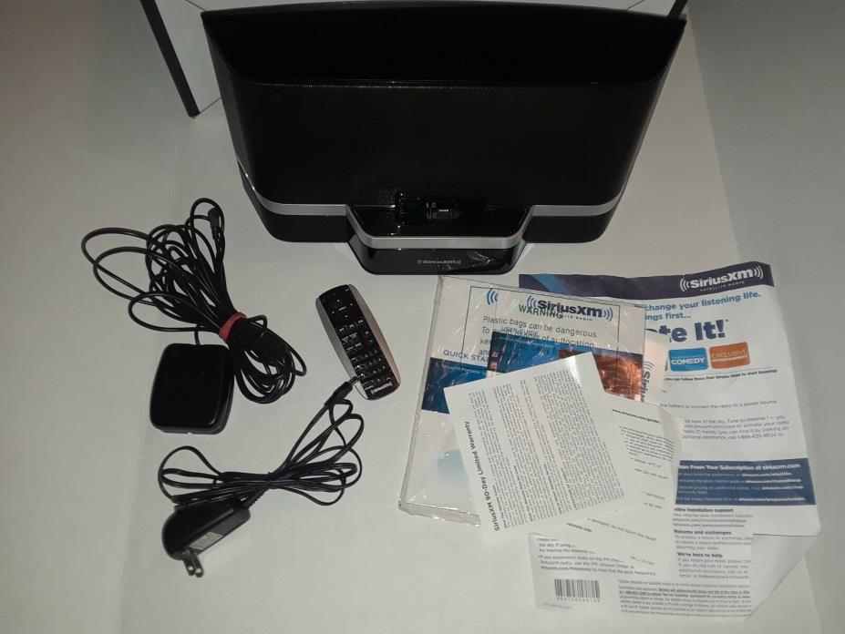Sirius XM Satellite Radio Portable Speaker Dock BB2 SXABB2 Complete TESTED FAST
