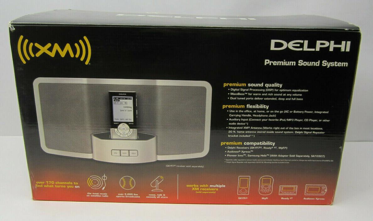 Delphi Premium Sound System Model SA10221 With XM Receiver And Additional Dock