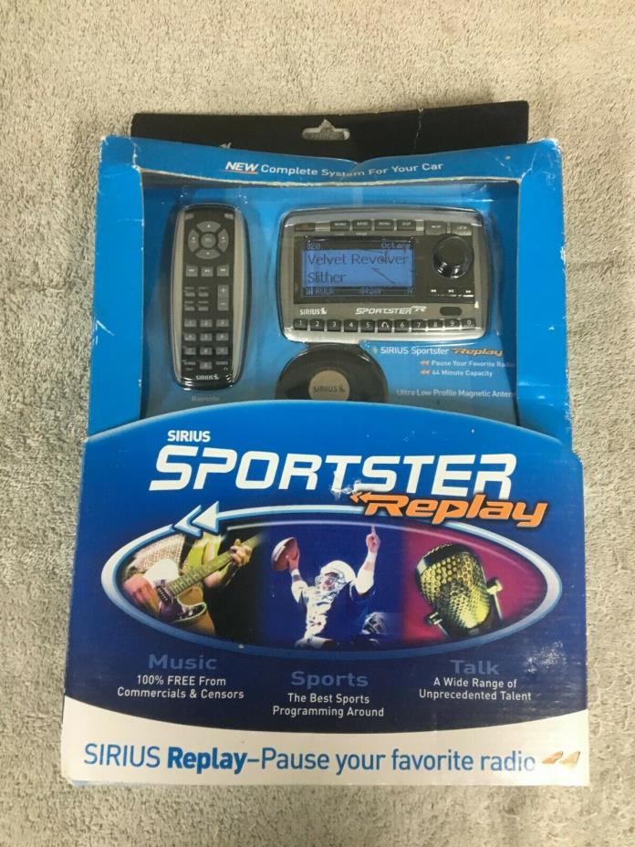 NEW OPEN BOX Sirius Sportster Replay SP-R2 Satellite Radio w/car kit SP-TK
