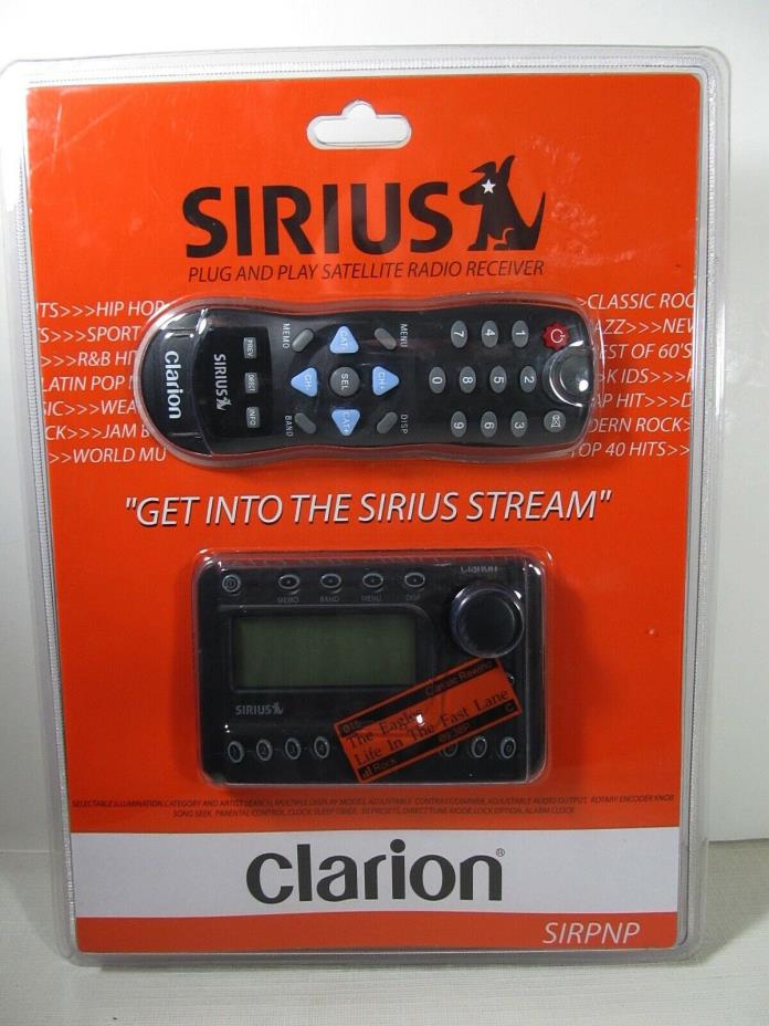 Sirius Radio Clarion SIRPNP Plug and Play Satellite Radio Receiver Brand New!