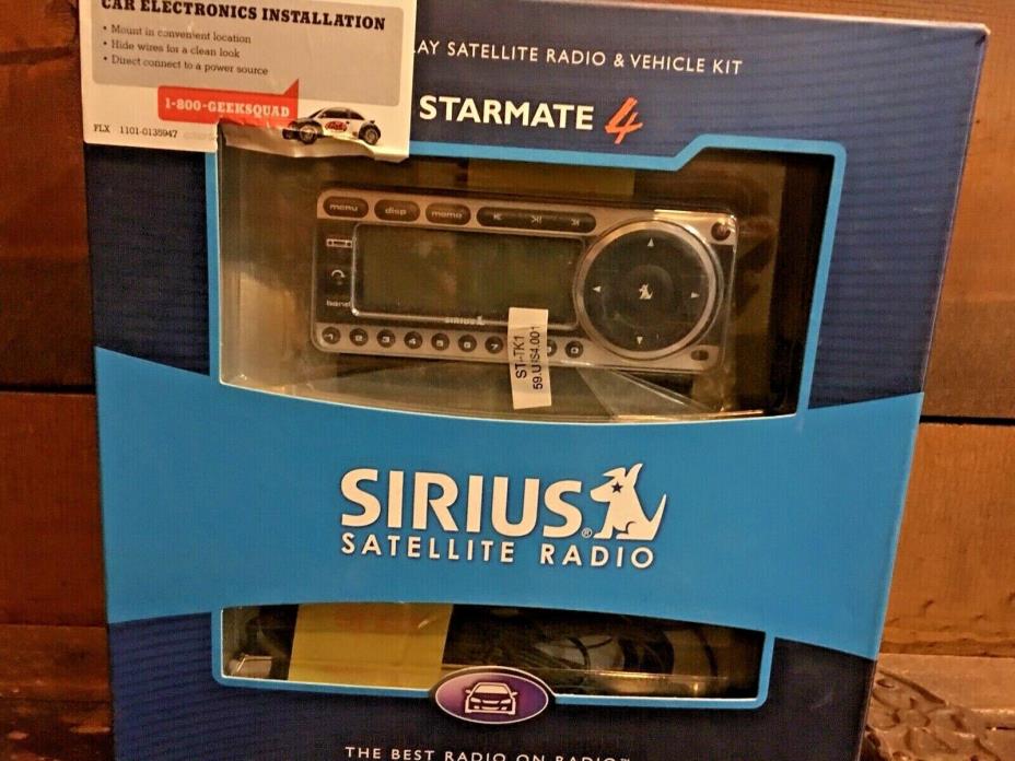 SiriusXM Starmate 4 ST4-TK1 Sirius Satellite Radio w/Vehicle Kit Open Box