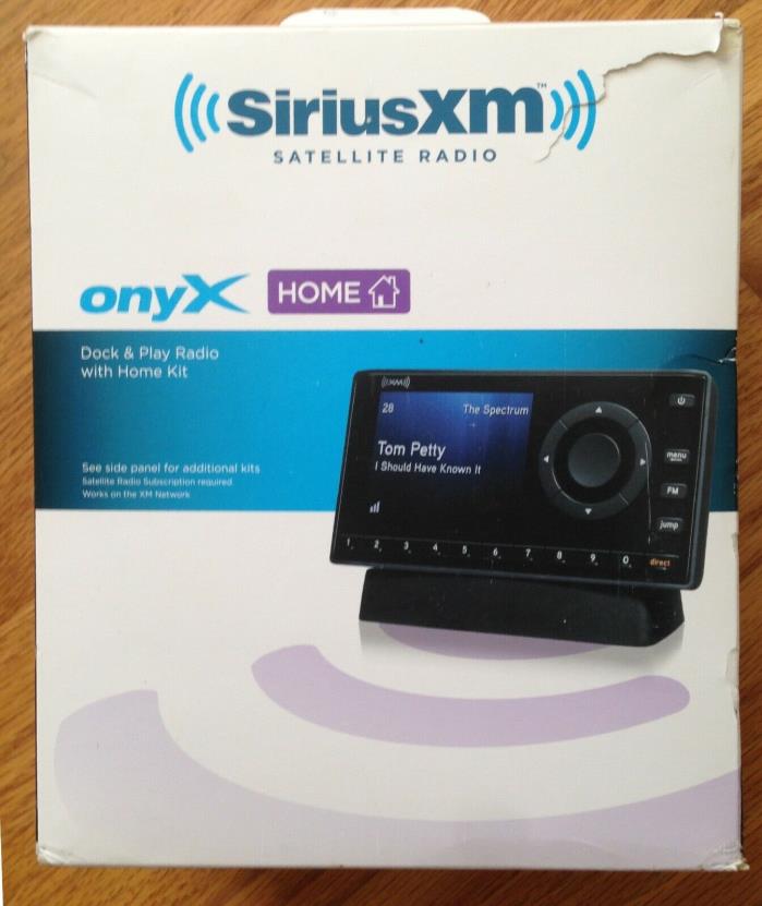 SiriusXM Satellite Radio Onyx Home Kit XDNX1H1 New Open Box