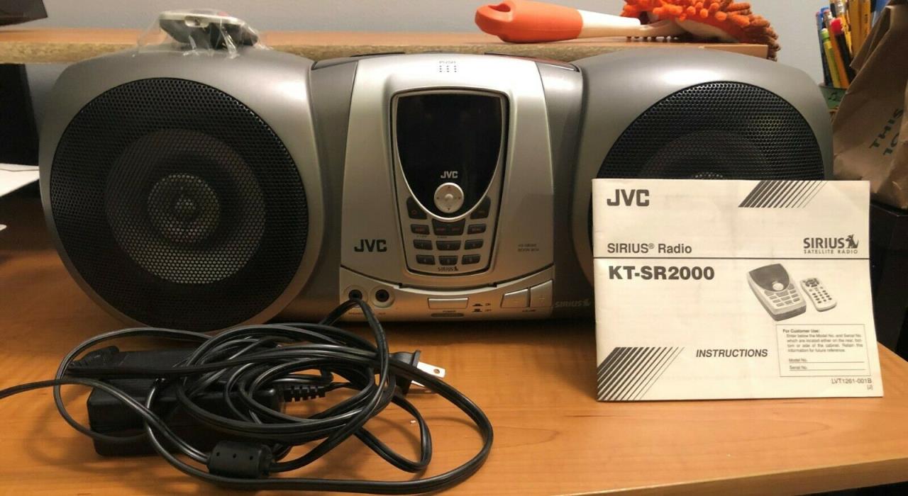 JVC KS-SB200 Sirius Boombox & KT-SR2000 Tuner Bundle
