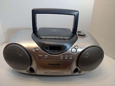 Panasonic RX-D14 Boombox CD Player Cassette Tape Deck w/ Remote EUR648257 Works!
