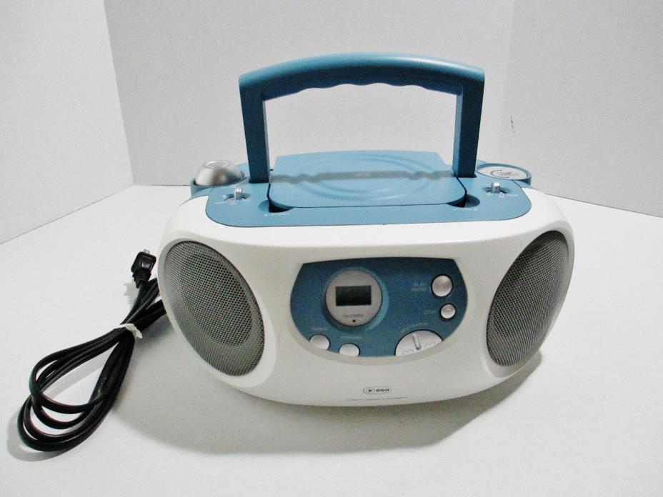 ESA Boombox CD Stereo AM FM Radio Model CDBA214 Portable AC DC