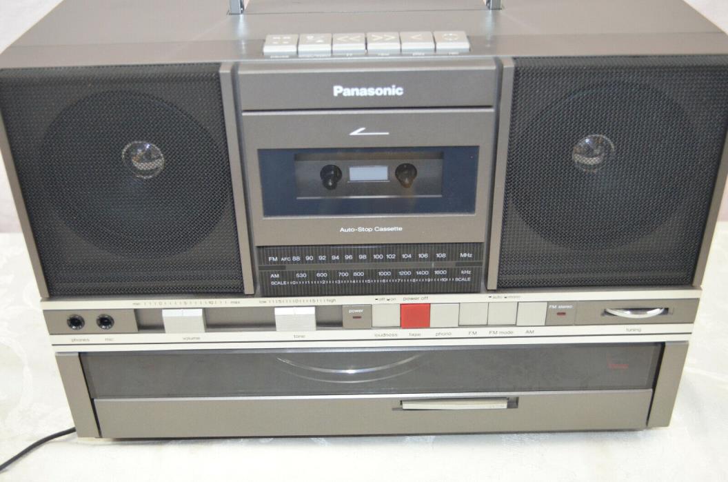 Vintage Panasonic SG-J500 Boombox Ghetto Blaster turntable cassette Am Fm radio