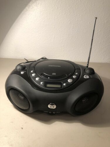 Memorex AM/FM  Portable CD Boombox MP3851BLK With AC Power Cord