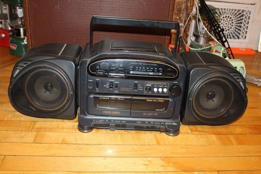 Vintage FISHER Boom Box PH-5500 Boombox High-Fidelity AM/FM/DUAL CASSETTE Radio