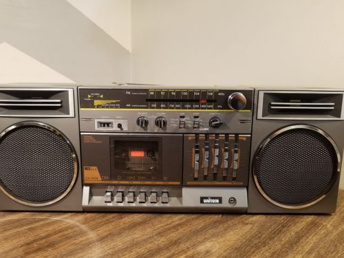Unitech CX-955EStereo Boombox AM/FM Radio/Cassette Deck!~ALL WORKS