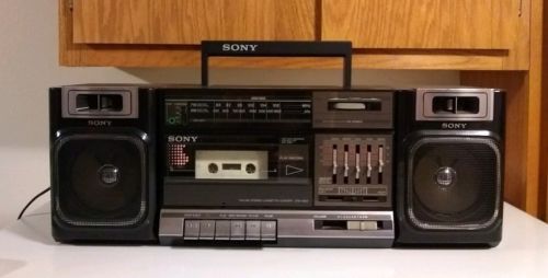 Vintage Sony 80's Boombox Cassette Tape Player CFS-1000 Excellent!