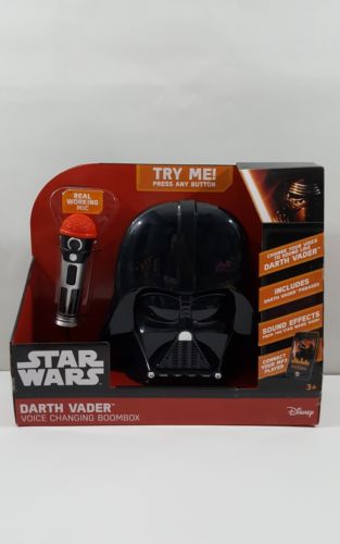 Star Wars Darth Vader Voice-Changing Boombox Helmet Cellphone/mp3 Player connect