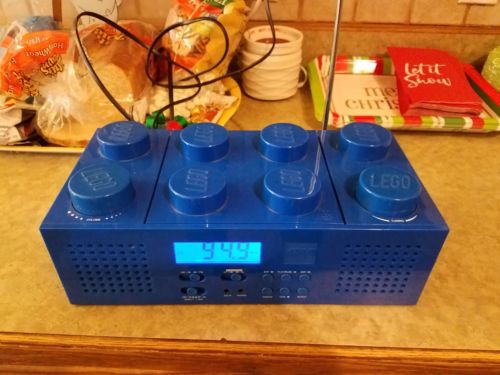 LEGO Portable CD Player AM/FM Radio LG11003 LEGO Boombox  WORKS! Blue