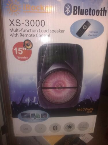 iRocker XS-3000 Bluetooth Loudspeaker / PA System 1500 watts USB,SD, RCA input