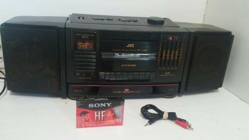 Vintage JVC PC-V66 Cassette AM/FM Boombox Ghettoblaster