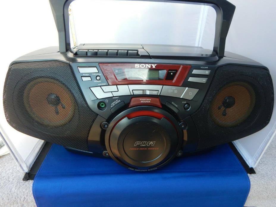Sony CFD-G50 CD/Radio/Cassette Boombox W/Sealed Cassette Tape