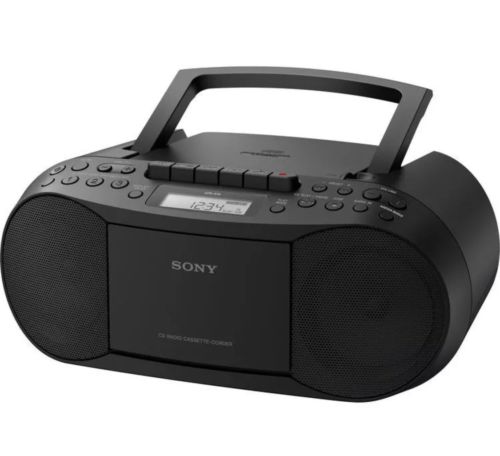 Sony CFD-S70 CD/Cassette-Corder Mega Bass Boombox, AM/FM, Headphone/Line-in Jack