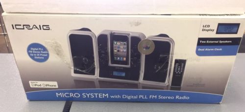 ICRAIG Micro System with Digital PLL FM Stereo Radio for iPOD iPHONE 4