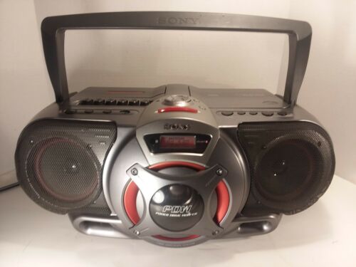 Sony CFD-G55 AM/FM Stereo CD Cassette-corder Boombox with Cord Tested Working