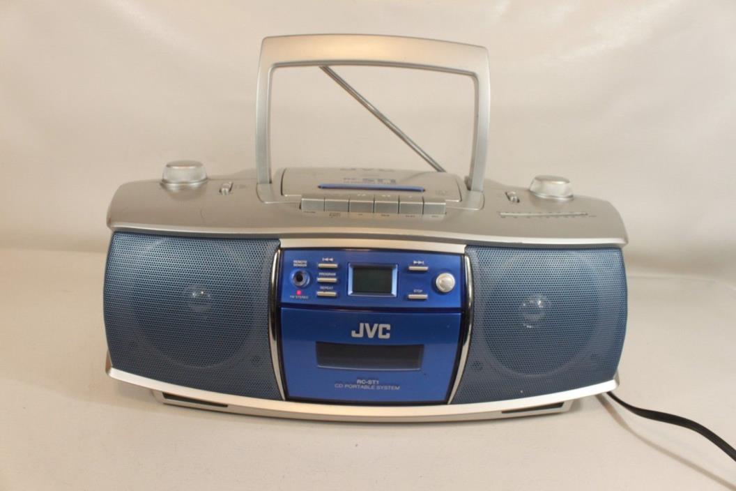 JVC RC-AT1SL ,AM,FM stereo, cassette, CD -boombox. (ref B 381)