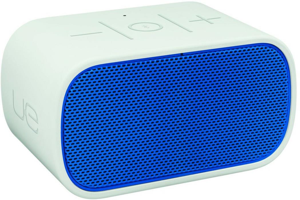 New Logitech UE Mobile Boombox. Blue/White Bluetooth Speaker and Speakerphone