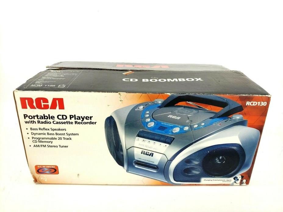 RCA Portable CD Player With Radio Cassette Recorder RCD130