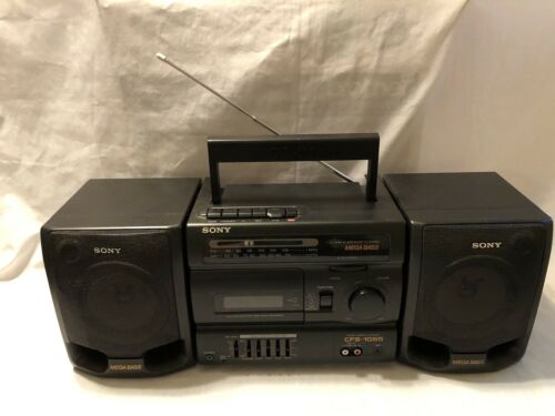 SONY CFS-1055 Mega Bass AM FM Stereo Radio Cassette Player Recorder Boombox