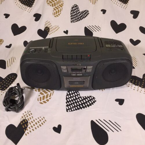 Sony CFD-151 Boombox Radio CD Player Cassette Player