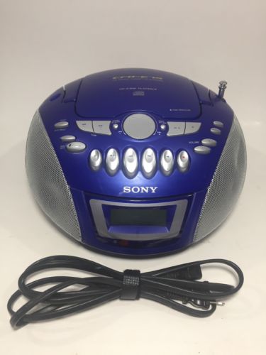 VTG Sony CFD-E75 CD Player AM/FM Radio Cassette Corder Tape Recorder Boom Box