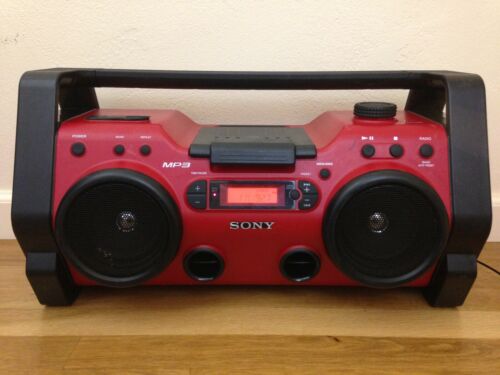 Sony ZS-H10CP Heavy Duty Aux MP3 CD Radio Mega Bass Audio System Tested & Works