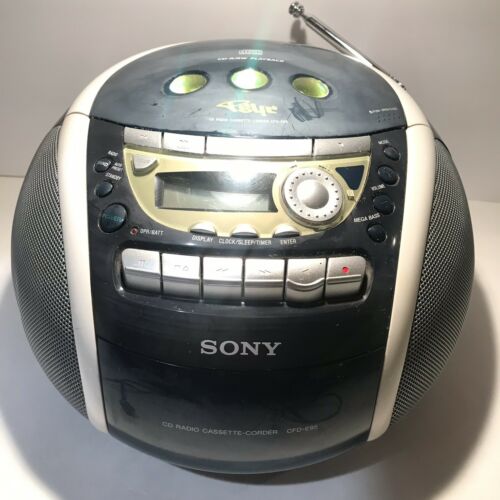 SONY CFD-E95 CD/AM/FM/Cassette Tape Player Recorder PSYC Boombox